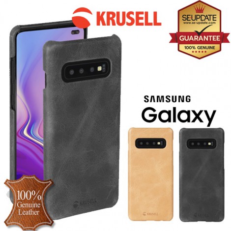 เคสหนังแท้ Samsung Galaxy Krusell Sunne Cover Vintage สำหรับ S10 Plus / Note 9