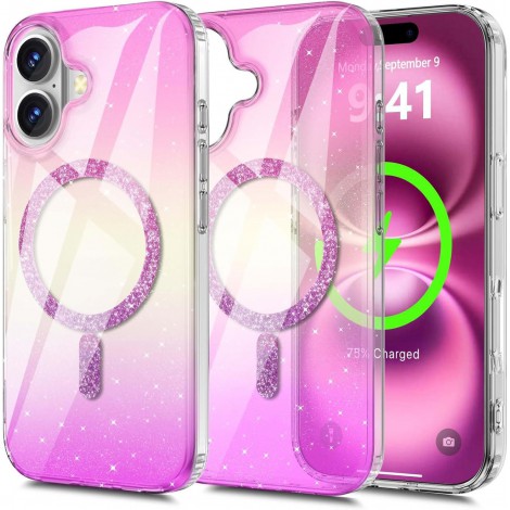 เคส FenixShield Aurora Glitter สำหรับ iPhone 16 / Plus / Pro / 15 / 14 / Pro Max