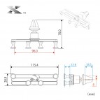 ที่จับมือถือในรถยนต์ alumania X MOUNT HOLDER