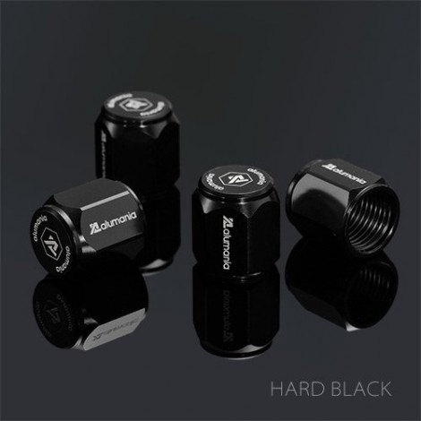 จุกลมรถยนตร์ รถจักรยานยนต์ alumania FULL BILLET AIR VALVE CAP (4 ชิ้น)