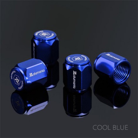 จุกลมรถยนตร์ รถจักรยานยนต์ alumania FULL BILLET AIR VALVE CAP (4 ชิ้น)