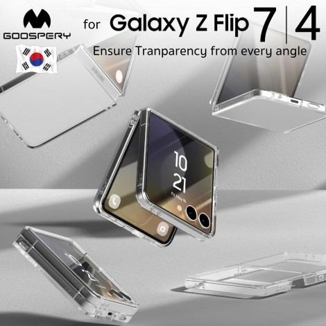 เคสใส Goospery Crystal Clear Transparent Case สำหรับ Samsung Galaxy Z Flip7 / Flip4