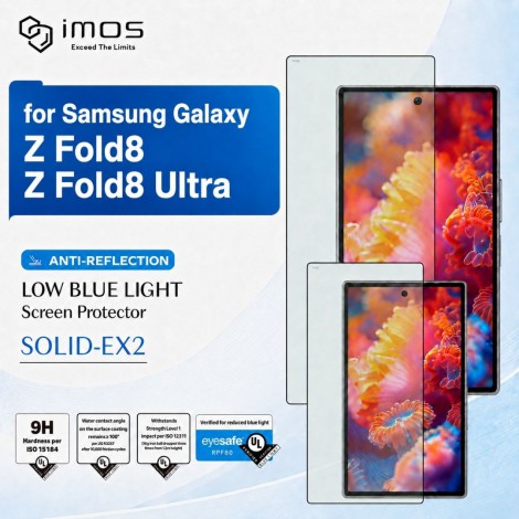 ฟิล์มกระจก imos SOLID-EX2 AR RPF80 สำหรับ Samsung Galaxy Z Fold8 Ultra / Z Fold8 ฟิล์มกระจก imos SOLID-EX2 AR RPF80 สำหรับ Samsung Galaxy Z Fold8 Ultra / Z Fold8