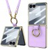เคส พร้อมฟิล์มกระจก และสายคล้องคอ FenixShield [ FNS012 ] สำหรับ Galaxy Z Flip7 / Flip5