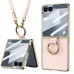 เคส พร้อมฟิล์มกระจก และสายคล้องคอ FenixShield [ FNS012 ] สำหรับ Galaxy Z Flip7 / Flip5