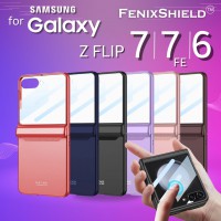 เคส พร้อมฟิล์มกระจก FenixShield [ FNS005 ] สำหรับ Samsung Galaxy Z Flip7 / Flip7 FE / Flip6 / Flip5