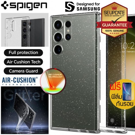 (แถมฟิล์ม) เคส SPIGEN Liquid Crystal Glitter สำหรับ Samsung Galaxy S23 / S22 / S10 / Plus / Ultra