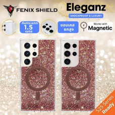 เคส FenixShield Eleganz RUBY SPARKLE MagSafe สำหรับ Samsung Galaxy S25 Ultra / S24 Ultra