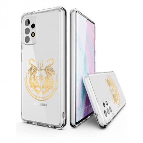 (แถมฟิล์ม) เคส FenixShield Crystal Hybrid [ ยันต์เสือคู่ ] สำหรับ Samsung Galaxy S23 / S22 / Plus / Ultra / S23 FE / S21 FE