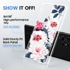 (แถมฟิล์ม) เคส FenixShield Crystal Hybrid [ Luxury Bloom ] สำหรับ Samsung Galaxy S25 / S24 / S23 / S22 / Plus / Ultra / FE