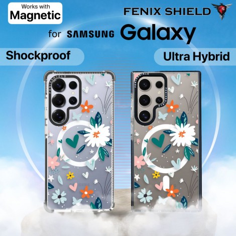 เคส FenixShield - [ FLOWER HEART ] สำหรับ Galaxy S26 / S25 / S24 / S23 / S22 / FE / Plus / Ultra