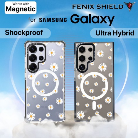 เคส FenixShield - [ WHITE DAISY ] สำหรับ Galaxy S26 / S25 / S24 / S23 / S22 / FE / Plus / Ultra