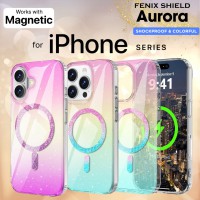 เคส FenixShield Aurora Glitter สำหรับ iPhone 16 / Plus / Pro / 15 / 14 / Pro Max