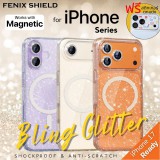 (แถมสติกเกอร์) เคสกากเพชร FenixShield Bling Glitter สำหรับ iPhone 17 / 16e / 16 / 15 / 14 / 13 / 12 / Air / Plus / Pro Max / mini