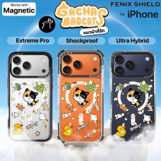 เคส FenixShield x Kai3 Gacha Badcats - [ Cat Shred ] สำหรับ iPhone Air / 17 / 16 / 15 / 14 / 13 / Plus / Pro / Max