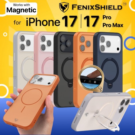 (แถมฟิล์มฐานกล้อง) เคส FenixShield Helios Magnetic / Stand สำหรับ iPhone 17 / 17 Pro / 17 Pro Max