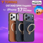 (แถมฟิล์มฐานกล้อง) เคส TORRAS OSTAND Q3 SPIN Vegskin สำหรับ iPhone 17 Pro / 17 Pro Max
