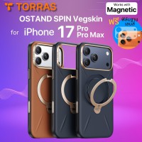 (แถมฟิล์มฐานกล้อง) เคส TORRAS OSTAND Q3 SPIN Vegskin สำหรับ iPhone 17 Pro / 17 Pro Max