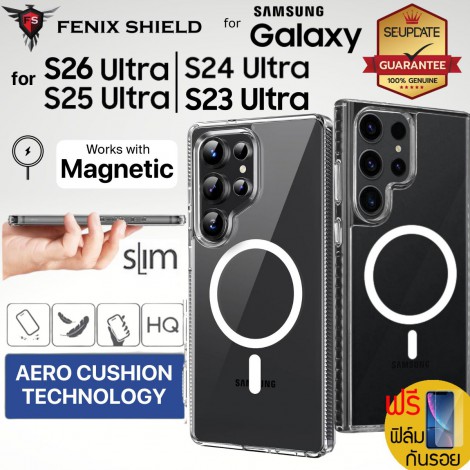 (แถมฟิล์ม) เคส FenixShield Tough Pro Clear สำหรับ Galaxy S26 Ultra / S25 Ultra / S24 Ultra / S23 Ultra