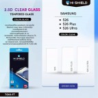 (ของแท้) ฟิล์มกระจกใส ไร้ขอบดำ HiShield HD Clear Glass สำหรับ Galaxy S26 / S25 / S24 / S23 / Plus / Ultra
