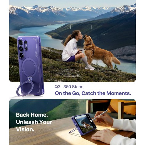 (แถมฟิล์ม) เคส TORRAS OStand Q3 SPIN / SPIN AIR  สำหรับ Galaxy S26 Ultra / S26 Plus / S26