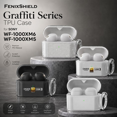 เคส FenixShield Graffiti Series TPU Case สำหรับ Sony WF-1000XM6 / WF-1000XM5 เคส FenixShield Graffiti Series TPU Case สำหรับ Sony WF-1000XM6 / WF-1000XM5