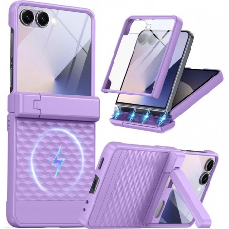  เคส พร้อมฟิล์มกระจก FenixShield Diamond Stand สำหรับ Samsung Galaxy Z Flip8 / Flip7