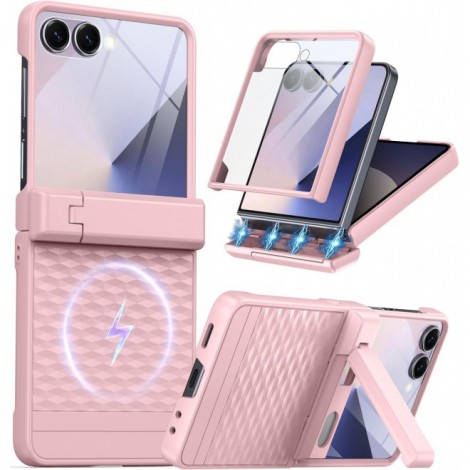  เคส พร้อมฟิล์มกระจก FenixShield Diamond Stand สำหรับ Samsung Galaxy Z Flip8 / Flip7