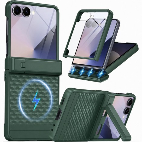  เคส พร้อมฟิล์มกระจก FenixShield Diamond Stand สำหรับ Samsung Galaxy Z Flip8 / Flip7