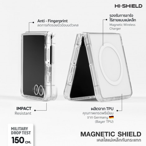 เคส HiShield Magnetic Shield / Crystal Shield สำหรับ Samsung Galaxy Z Fold8 / Fold8 Ultra / Flip8