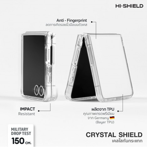 เคส HiShield Magnetic Shield / Crystal Shield สำหรับ Samsung Galaxy Z Fold8 / Fold8 Ultra / Flip8