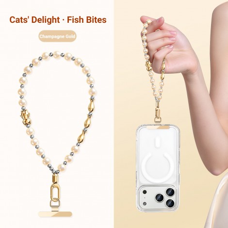 สายคล้องมือถือ / สายสะพาย Premium Pearl Phone Wrist Strap / Crossbody Chain