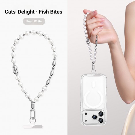 สายคล้องมือถือ / สายสะพาย Premium Pearl Phone Wrist Strap / Crossbody Chain