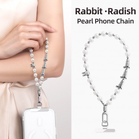 สายคล้องมือถือ / สายสะพาย Premium Pearl Phone Wrist Strap / Crossbody Chain