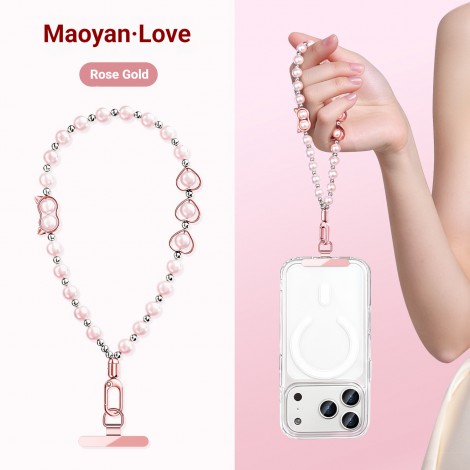 สายคล้องมือถือ / สายสะพาย Premium Pearl Phone Wrist Strap / Crossbody Chain