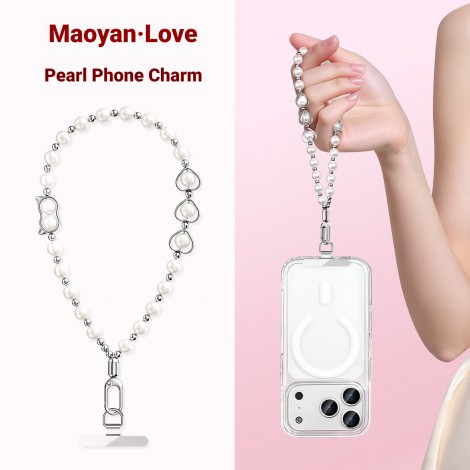 สายคล้องมือถือ / สายสะพาย Premium Pearl Phone Wrist Strap / Crossbody Chain