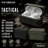 เคส FATBEAR Tactical Military Grade สำหรับ Sony WF-1000XM6 / WF-1000XM5 / WF-1000XM4 / WF-1000XM3 / LinkBuds / S