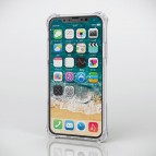 (แถมฟิล์มกันกระแทก) เคส iPhone X / XS ELECOM INVISIBLE Zero Shock Case