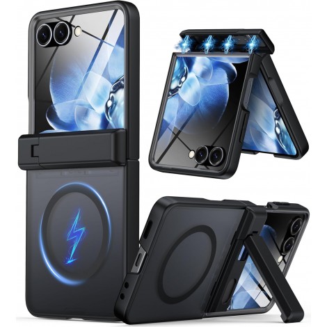  เคส พร้อมฟิล์มกระจก FenixShield Frost Stand สำหรับ Samsung Galaxy Z Flip7