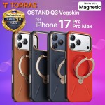 (ลดล้างสต็อค) เคส TORRAS OSTAND Q3 SPIN Vegskin สำหรับ iPhone 17 Pro / 17 Pro Max