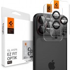 (2 Pack) กระจกกันรอย เลนส์กล้อง SPIGEN GlasTR EZ Fit Optik PRO สำหรับ iPhone 17 / 16 / 15 / Pro / Pro Max