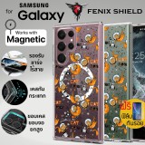 (แถมฟิล์ม) เคส FenixShield Crystal Hybrid [ CAT IN SPACE ] with MagSafe สำหรับ Samsung Galaxy S24 / S23 / S22 / Plus / Ultra / S23 FE