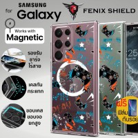 (แถมฟิล์ม) เคส FenixShield Crystal Hybrid [ CRAZY GAMER ] with MagSafe สำหรับ Samsung Galaxy S24 / S23 / S22 / Plus / Ultra / S23 FE