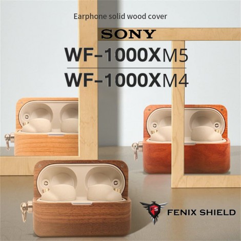 เคส Fenixshield Earphone Solid Wood Cover สำหรับ Sony WF-1000XM5 / WF-1000XM4 เคส Fenixshield Earphone Solid Wood Cover สำหรับ Sony WF-1000XM5 / WF-1000XM4