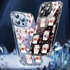 (แถมฟิล์ม) เคส FenixShield Crystal Hybrid [ LUCKY CAT ] สำหรับ iPhone 16e / 16 / 15 / 14 / 13 / 12 / Plus / Pro Max / mini