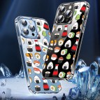 (แถมฟิล์ม) เคส FenixShield Crystal Hybrid [ SUSHI ] สำหรับ iPhone 16e / 16 / 15 / 14 / 13 / 12 / Plus / Pro Max / mini