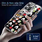 (แถมฟิล์ม) เคส FenixShield Crystal Hybrid [ SUSHI ] สำหรับ iPhone 16e / 16 / 15 / 14 / 13 / 12 / Plus / Pro Max / mini