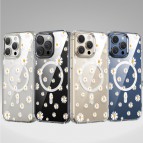 (แถมฟิล์ม) เคส FenixShield Crystal Hybrid [ WHITE DAISY ] สำหรับ iPhone 16e / 16 / 15 / 14 / 13 / 12 / Plus / Pro Max / mini