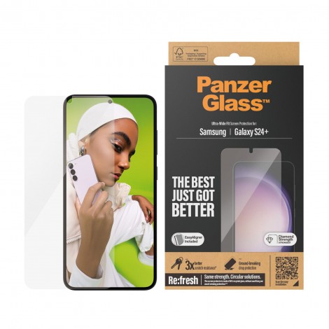 ฟิล์มกระจก PanzerGlass Case Friendly สำหรับ Galaxy S26 / S25 / S24 / S23 / S22 / Plus / Ultra / S21 FE
