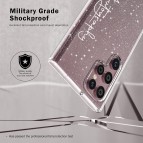 เคสกากเพชร พิมพ์ตัวอักษร FenixShield Bling Glitter สำหรับ Samsung Galaxy S25 / S24 / S23 / S22 / S21 / FE / Plus / Ultra / A54 / A14